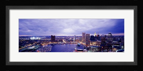Framed USA, Maryland, Baltimore, cityscape Print