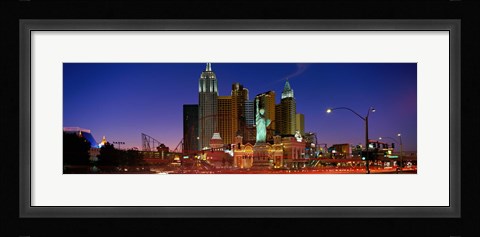 Framed Las Vegas Nevada (night) Print