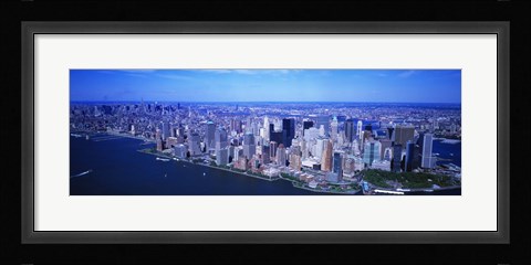 Framed Aerial, Lower Manhattan, NYC, New York City, New York State, USA Print