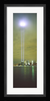Framed Evening, Towers Of Light, Lower Manhattan, NYC, New York City, New York State, USA Print