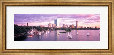 Framed Dusk Boston MA Print