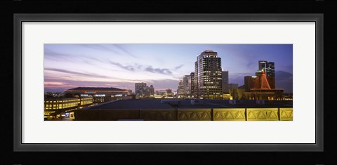 Framed Buildings at dusk, Phoenix, Arizona Print