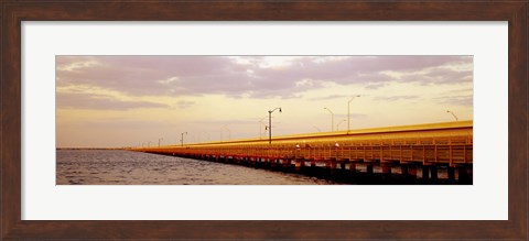 Framed Gandy Bridge Tampa Bay Tampa FL Print
