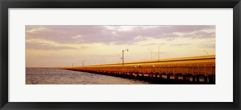Framed Gandy Bridge Tampa Bay Tampa FL Print