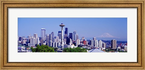 Framed Seattle, Washington State Print