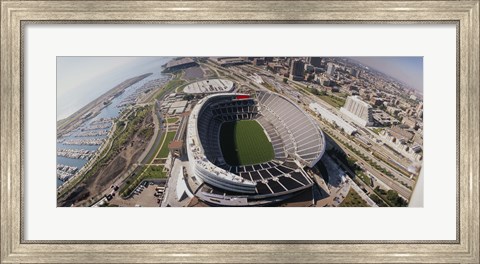 Framed Soldier Field, Chicago, Illinois Print