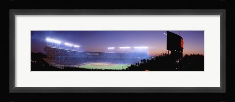 Framed Baseball, Cubs, Chicago, Illinois, USA Print