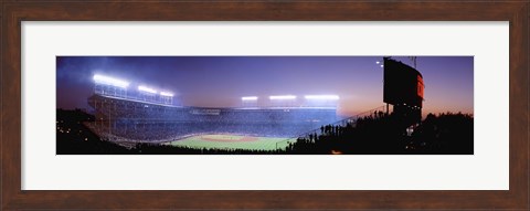 Framed Baseball, Cubs, Chicago, Illinois, USA Print