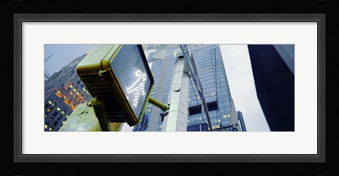 Framed Walk Signal New York New York USA Print
