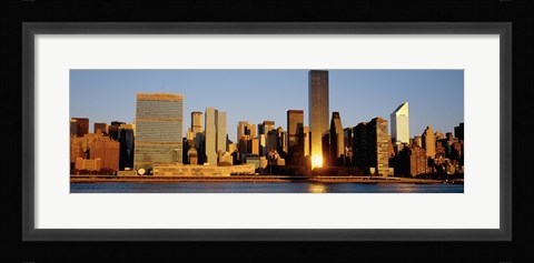 Framed Skyline, Manhattan, New York State, USA Print