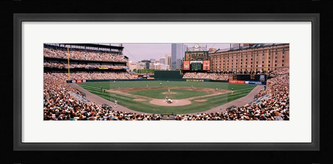 Framed High angle view of a baseball field, Baltimore, Maryland Print