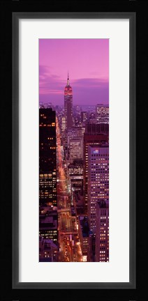 Framed High angle view of a city, Fifth Avenue, Midtown Manhattan, New York City, New York State, USA Print