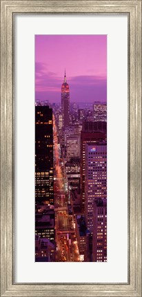 Framed High angle view of a city, Fifth Avenue, Midtown Manhattan, New York City, New York State, USA Print