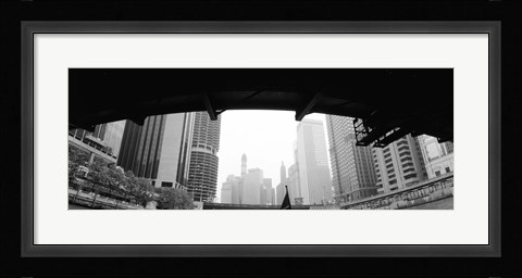 Framed Low angle view of buildings, Chicago, Illinois, USA Print