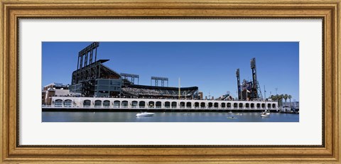 Framed USA, California, San Francisco, SBC Ballpark, Stadium near the water Print
