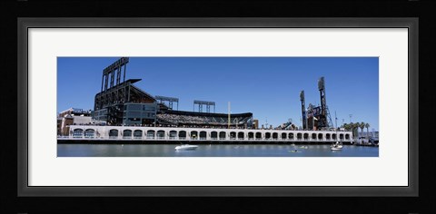 Framed USA, California, San Francisco, SBC Ballpark, Stadium near the water Print
