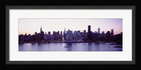 Framed USA, New York State, New York City, Skyscrapers in a city Print