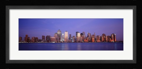 Framed Skyscrapers in a city, Manhattan, New York Print