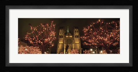 Framed Facade Of A Church, Grace Cathedral, San Francisco, California, USA Print