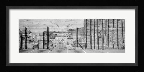Framed Painting Of A Dog On A Wall, San Francisco, California, USA Print