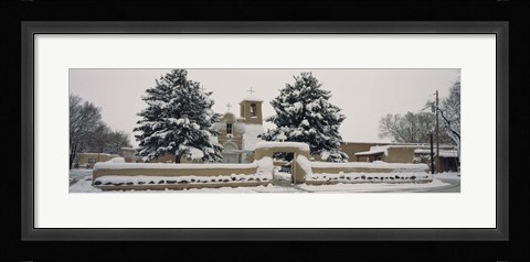 Framed Facade of a church, San Francisco de Asis Church, Ranchos de Taos, Taos, New Mexico, USA Print