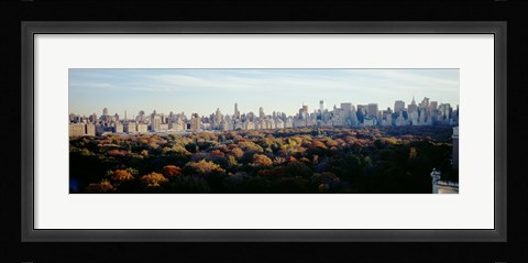 Framed View Over Central Park, Manhattan, NYC, New York City, New York State, USA Print