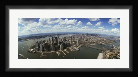 Framed Aerial View of New York City Print
