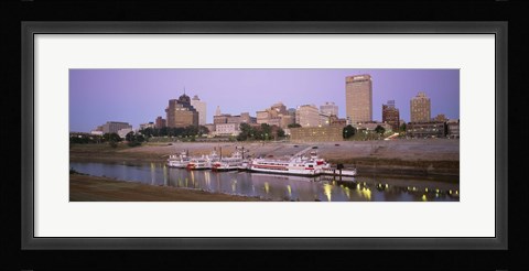 Framed Buildings At The Waterfront, Memphis, Tennessee Print