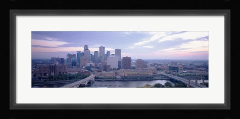 Framed Buildings In A City, Minneapolis, Minnesota, USA Print