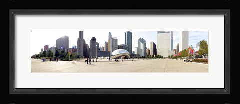 Framed Buildings in a city, Millennium Park, Chicago, Illinois, USA Print