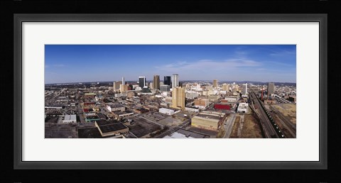 Framed Aerial view of a city, Birmingham, Alabama, USA Print