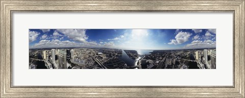 Framed 360 degree view of a city, Tampa, Hillsborough County, Florida, USA Print