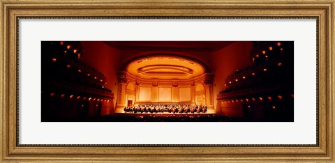 Framed Performers on a stage, Carnegie Hall, New York City, New York state, USA Print