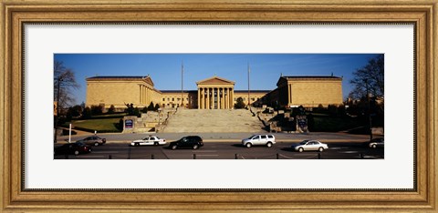 Framed Facade of an art museum, Philadelphia Museum Of Art, Philadelphia, Pennsylvania, USA Print