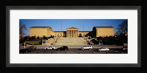 Framed Facade of an art museum, Philadelphia Museum Of Art, Philadelphia, Pennsylvania, USA Print