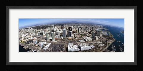 Framed Aerial view of a city, San Diego, California, USA Print