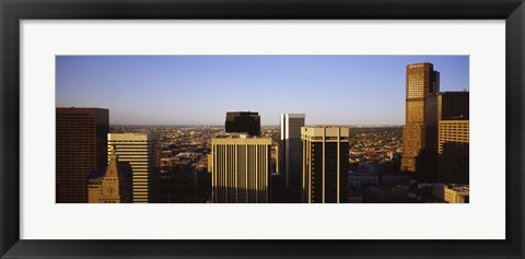 Framed Skyscrapers in a city, Denver, Colorado, USA Print