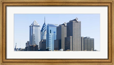 Framed Close up of skyscrapers in Philadelphia, Pennsylvania, USA Print