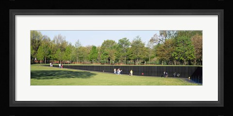 Framed Tourists standing in front of a monument, Vietnam Veterans Memorial, Washington DC, USA Print