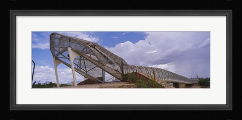 Framed Pedestrian bridge over a river, Snake Bridge, Tucson, Arizona, USA Print