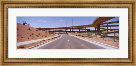 Framed Road passing through a landscape, Phoenix, Arizona, USA Print