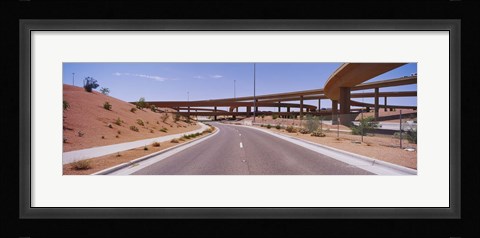 Framed Road passing through a landscape, Phoenix, Arizona, USA Print