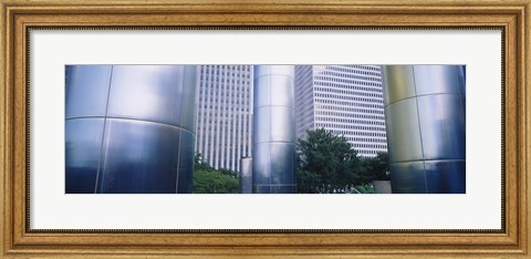 Framed Columns of a building, Downtown District, Houston, Texas, USA Print