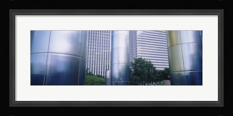 Framed Columns of a building, Downtown District, Houston, Texas, USA Print