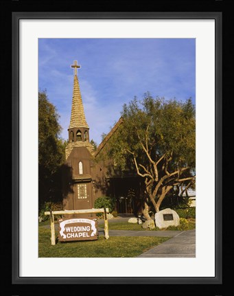 Framed Low angle view of a church, The Little Church of the West, Las Vegas, Nevada, USA Print