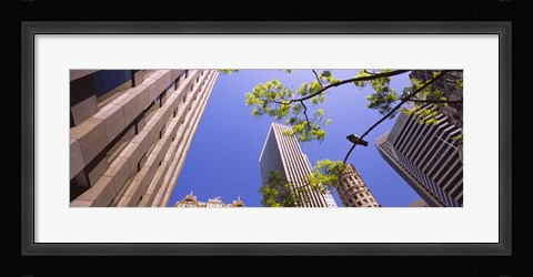 Framed Low angle view of buildings in a city, San Francisco, California, USA Print