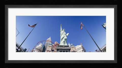 Framed Low angle view of a statue, Replica Statue Of Liberty, Las Vegas, Clark County, Nevada, USA Print