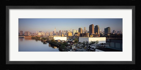 Framed Buildings at the waterfront, Midtown Manhattan, Manhattan, New York City, New York State, USA Print