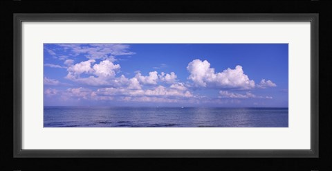 Framed Clouds over the sea, Tampa Bay, Gulf Of Mexico, Anna Maria Island, Manatee County, Florida Print
