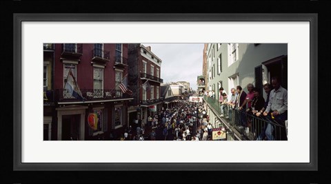 Framed Group of people participating in a parade, Mardi Gras, New Orleans, Louisiana, USA Print